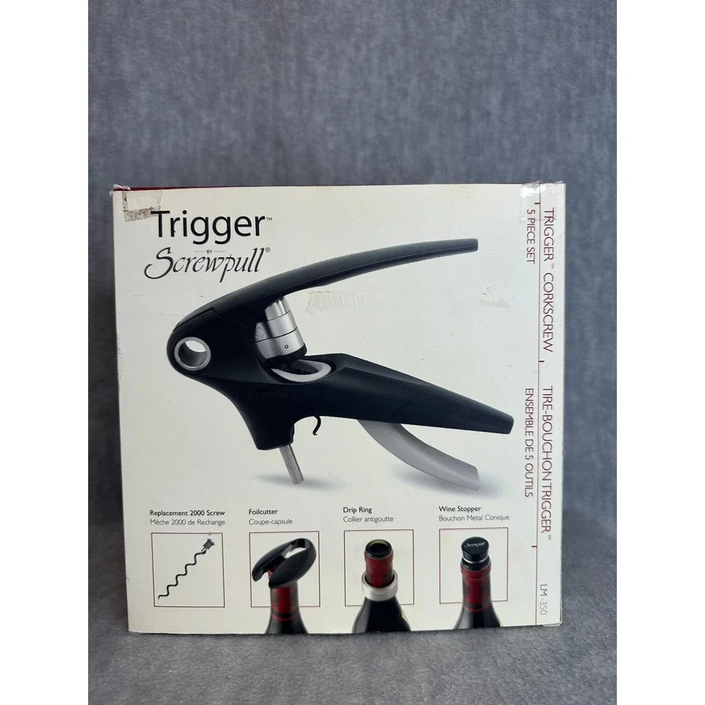 Trigger Corkscrew Wine Opener By Screwpull Williams Sonoma 5 Piece Set‎